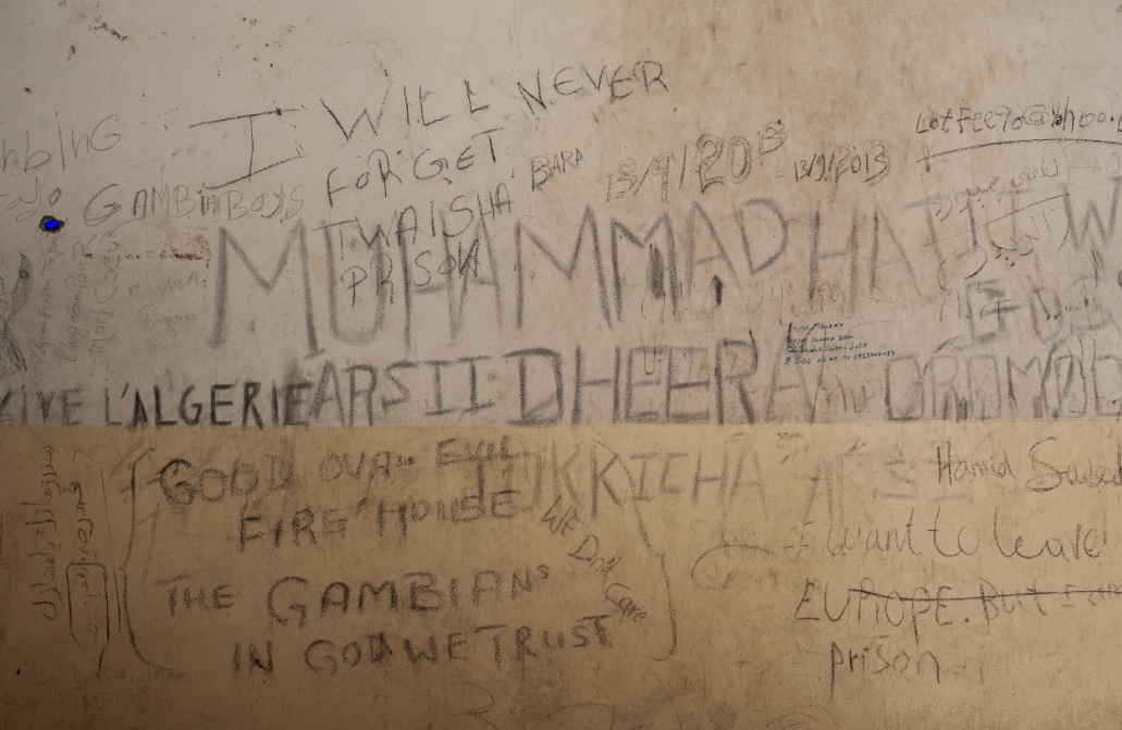 Libya, Tripoli - inscriptions from jail