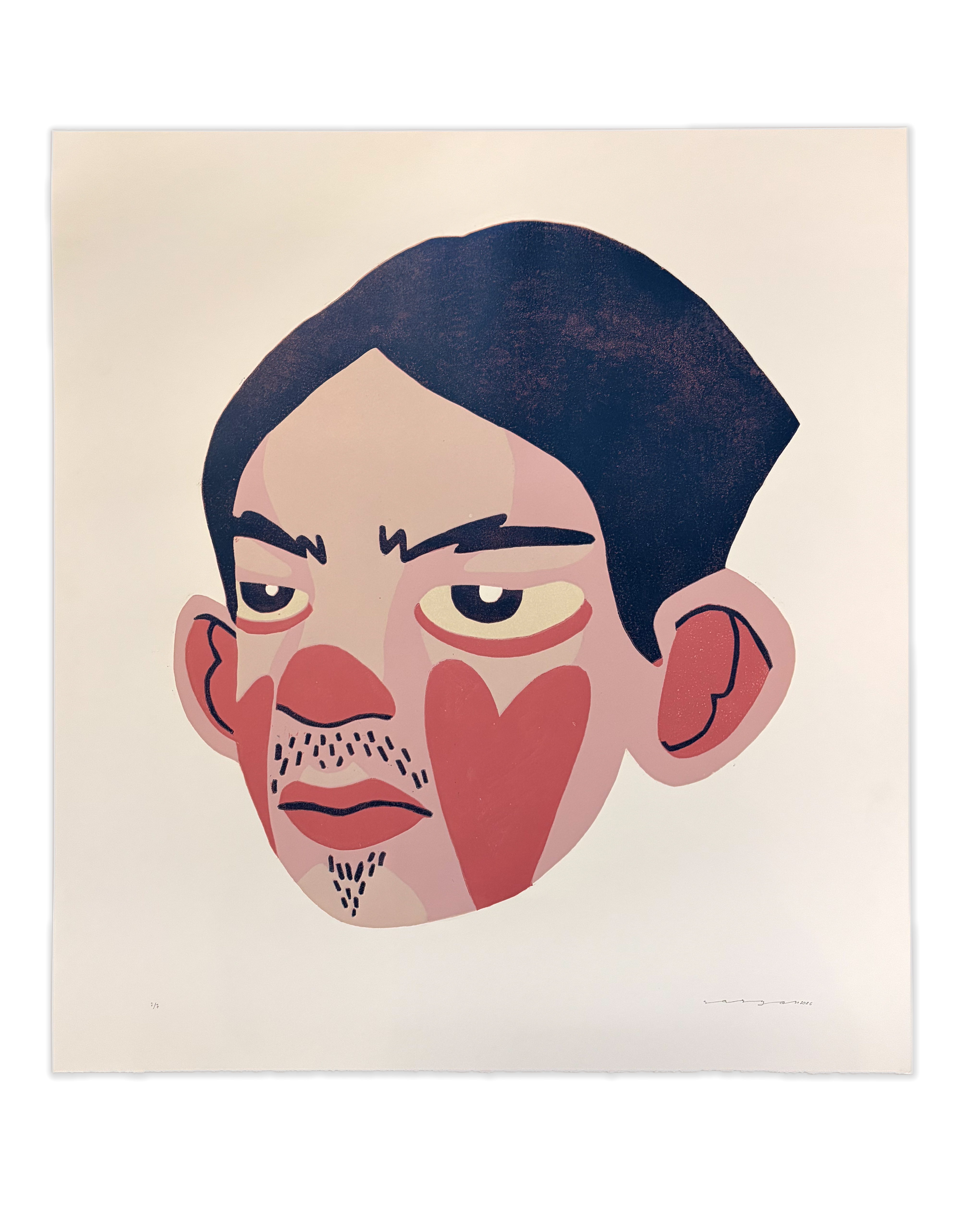 El de la cara rosa