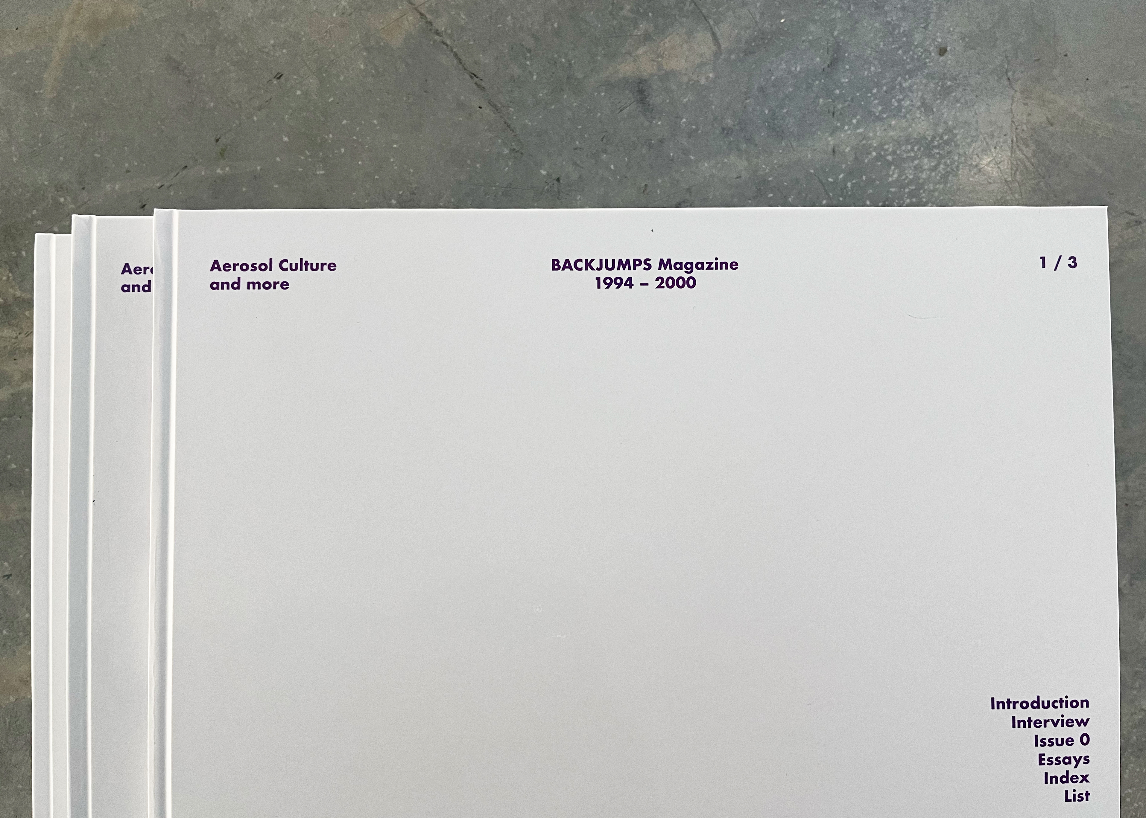 Backjumps Book 1994 — 2000
